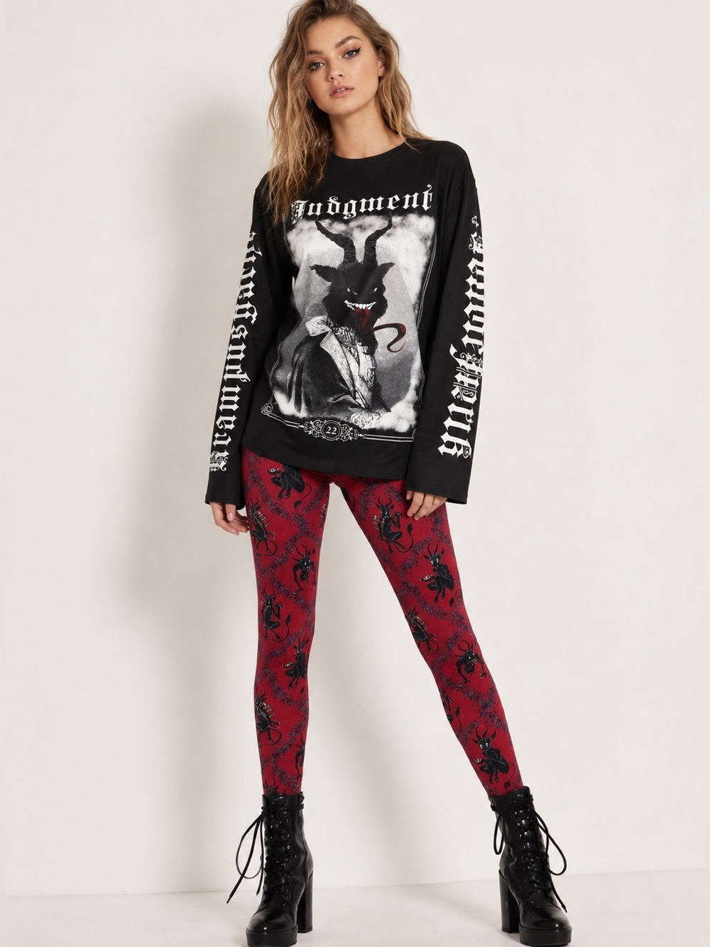 Blackmilk “The Judgment Oversized Long Sleeve BFT"  Krampus- READ